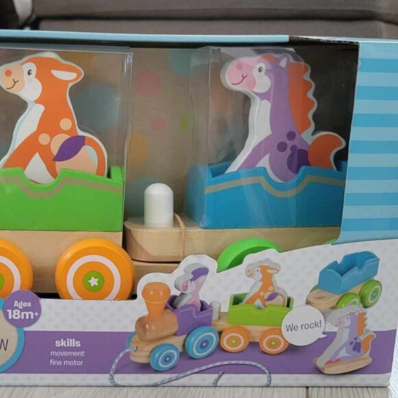Melissa and Doug Rocking Animals Pull Train - Picture 2 of 3